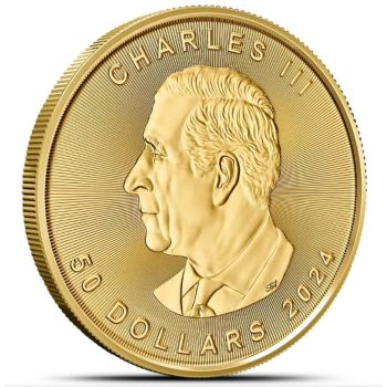 50 Dollari oro MAPLE LEAF 2024 - 1 oncia - CANADA